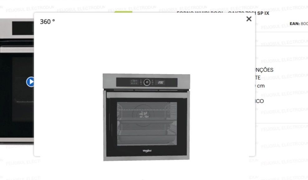 Forno novo na embalagem