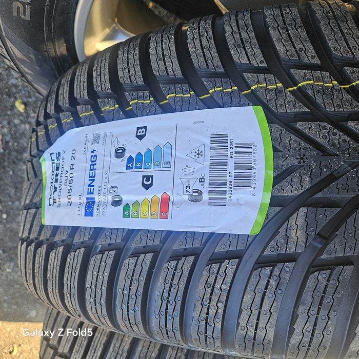 Koła zimowe 265/50/20 Jeep Cherokee WK2 5x127 TPMS 2025r Nowe opony