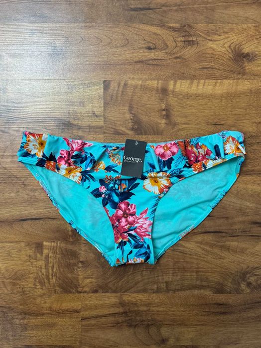 Dół od bikini majtki figi od stroju kąpielowego w kwiaty George 40 L