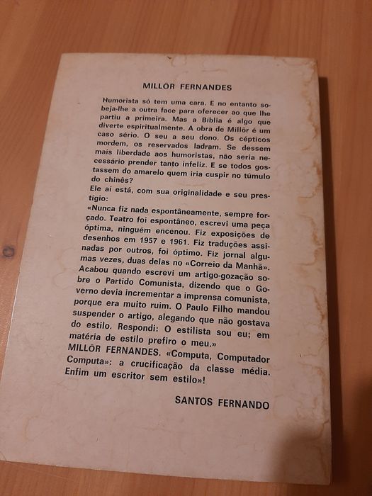Millor Fernandes - Computa, Computador, Computa (livro 1973)