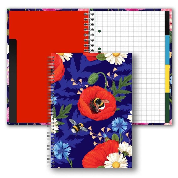 Brulion B5/160K kratka Kwiaty polskie PENMATE Penmate