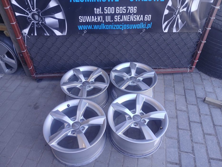 4x felgi alu 16 5x112 Audi A3 A4 A6 C5 C6 C7 C8 Q3 Q5 Vw Golf Passat
