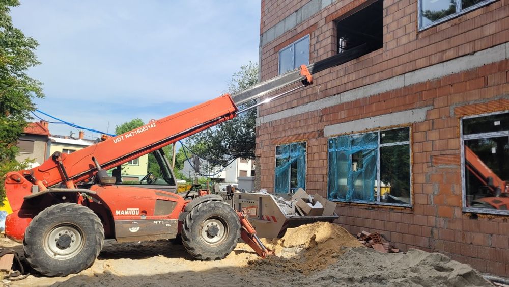 Wynajem ładowarki teleskopowej usługi Manitou