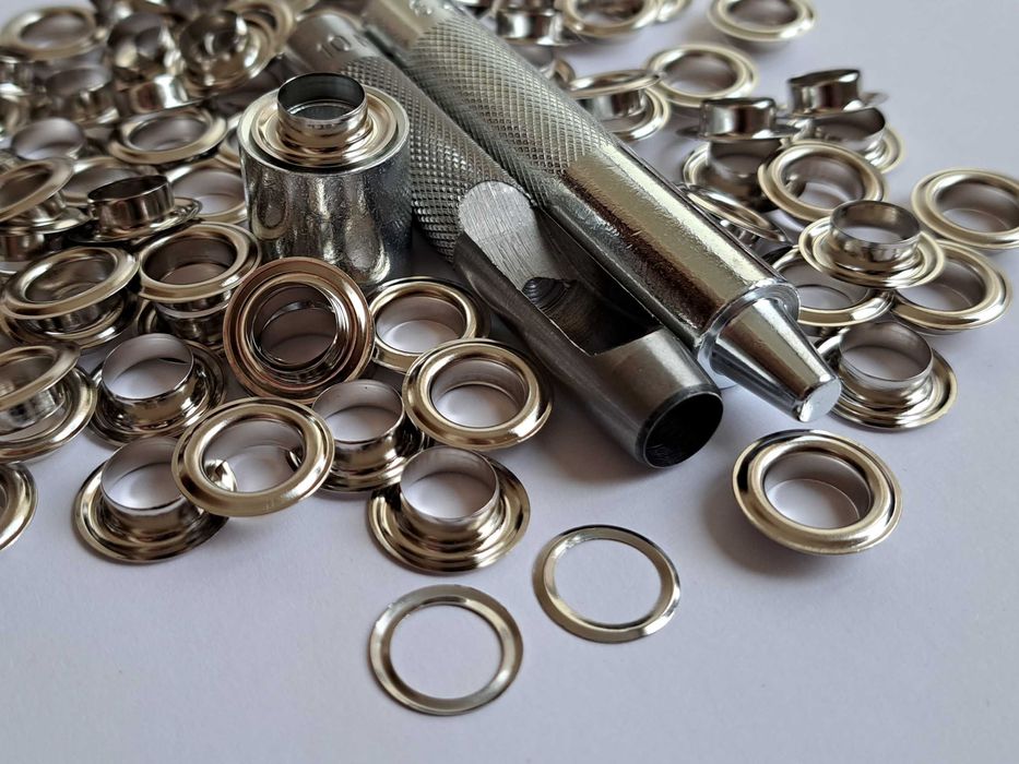 Комплект из люверсов НЕРЖ и приспособлений для установки: 635 грн ...