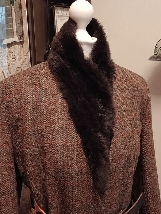 Шарф натуральне хутро комір теплий пухнастий