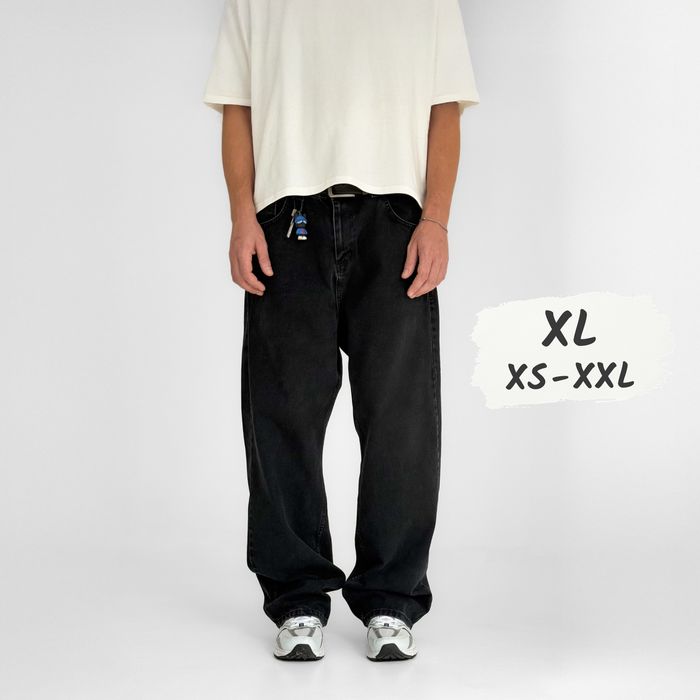 Джинси чоловічі широкі baggy jeans, штани баггі | Джинсы багги мужские широкие Джынсы беги в стиле 90 х реп ск8 Штаны rap pants sk8 y2k | Розмір XL