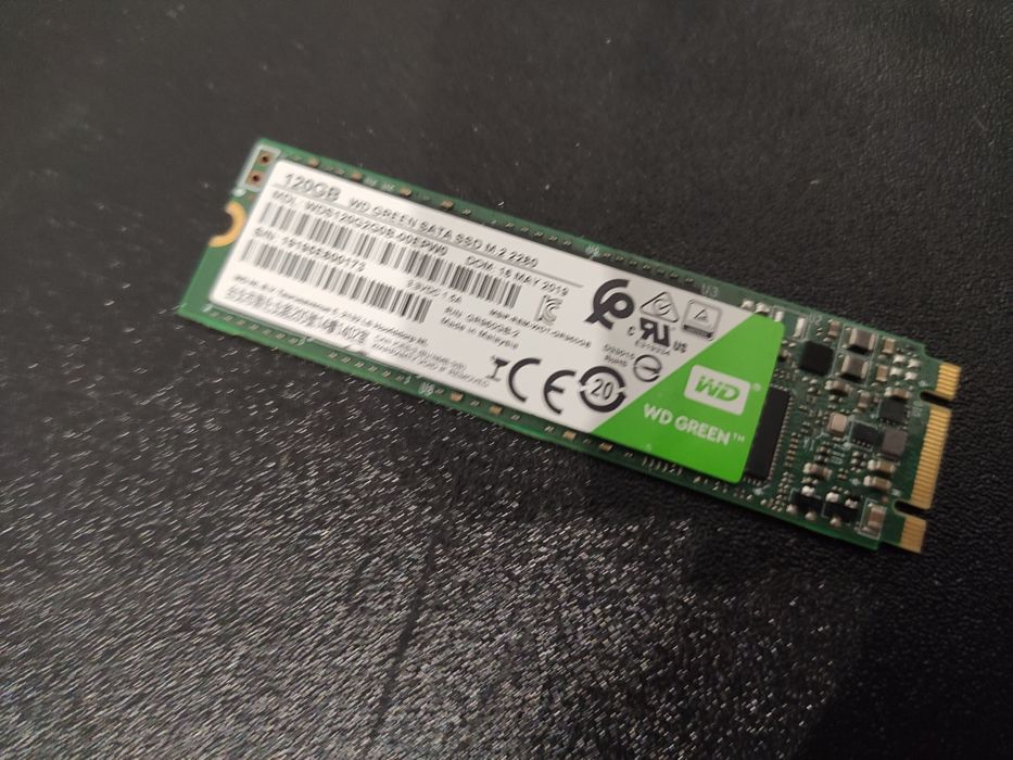 M2 m.2 2280 sata SSD 120gb wd