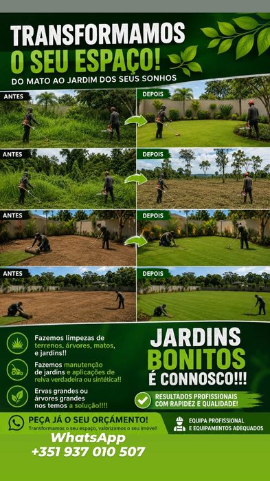 Limpeza de terrenos/jardins