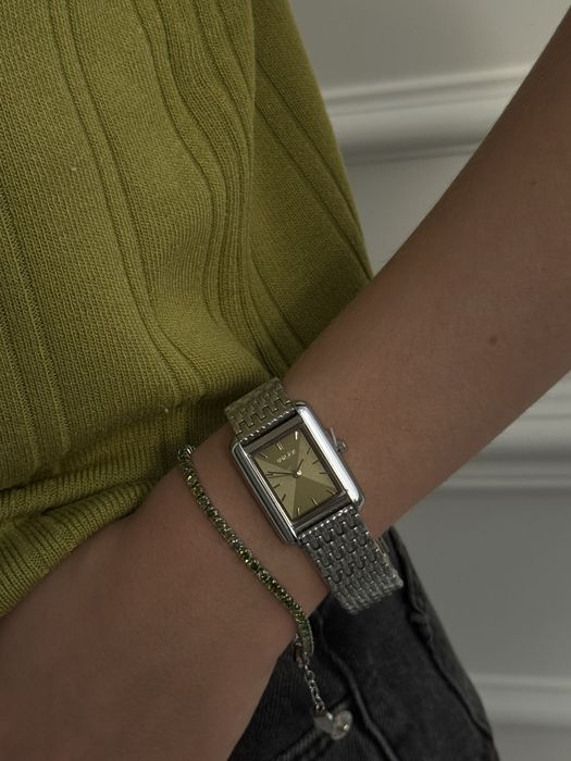 Годинник Burker Olivia SILVER OLIVE GREEN