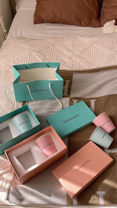 Стильний подарунковий набір стаканів Tiffany&Co.  Чашки, Тіфані