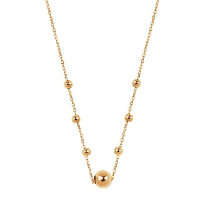 Naszyjnik złoty - kulki NX20571