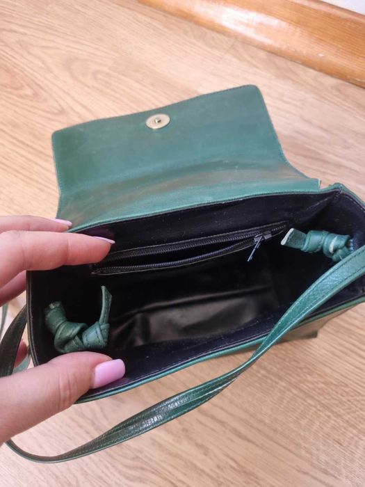 Сапоги Mario Muzi демісезон зелені + сумка в подарунок