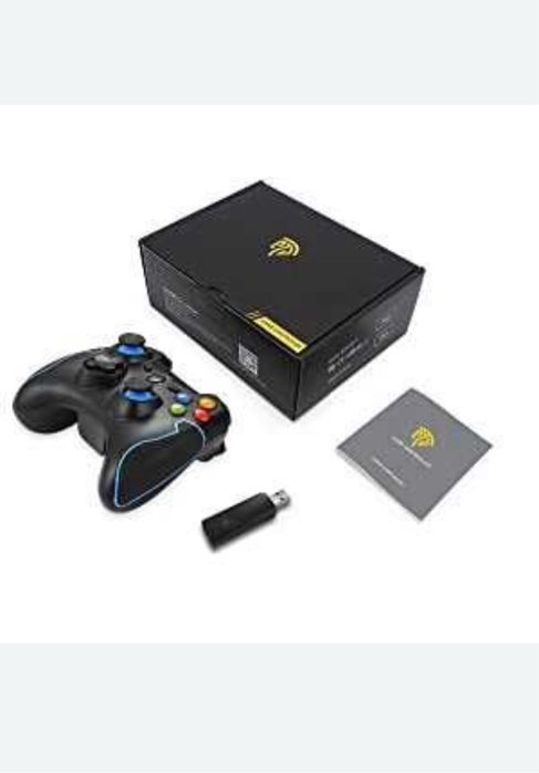 Ergonomiczny joystick PC Gamepad Niebieski