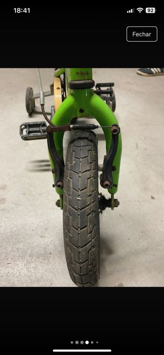 Bicicleta criança verde