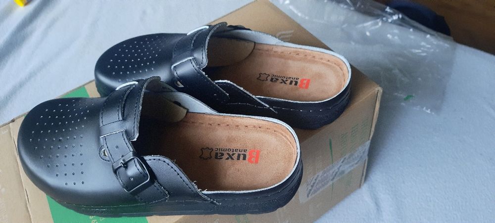 Klapki Anatomiczne skórzane