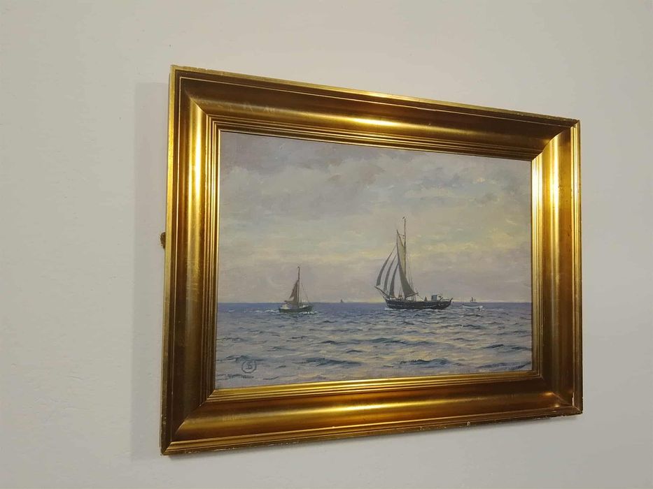 Stary obraz na płótnie Jens Sinding Christensen 1888 - 1980