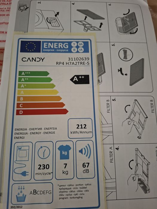 Suszarka Candy RP 4H7A2 TRE S