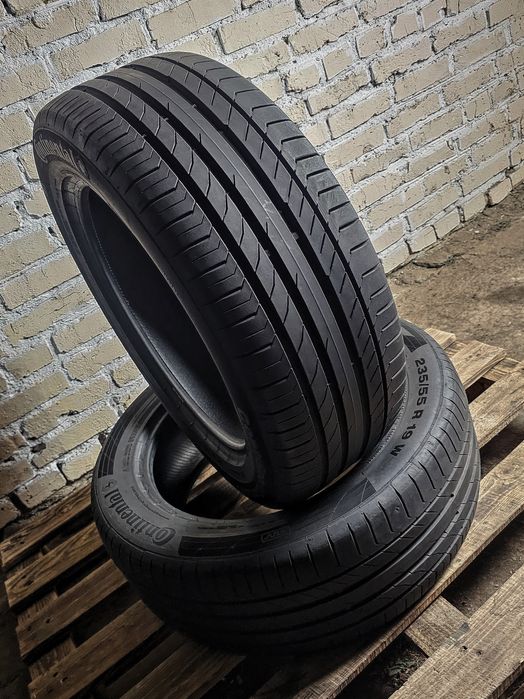 Пара 235/55r19 Continental | 6mm | 2023 | Преміум шини 2шт. | Ідеальні