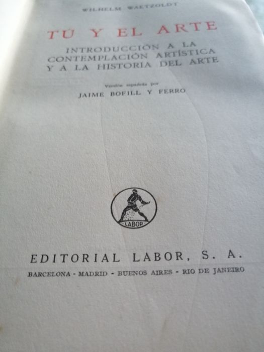 Livro ' Tu y el Arte"