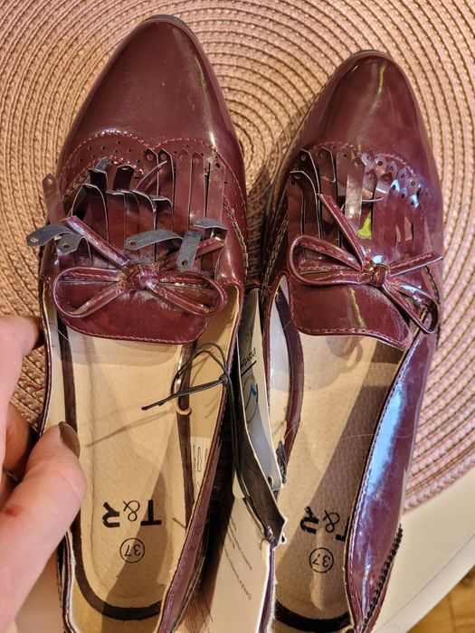 Buty damskie bordowe 37