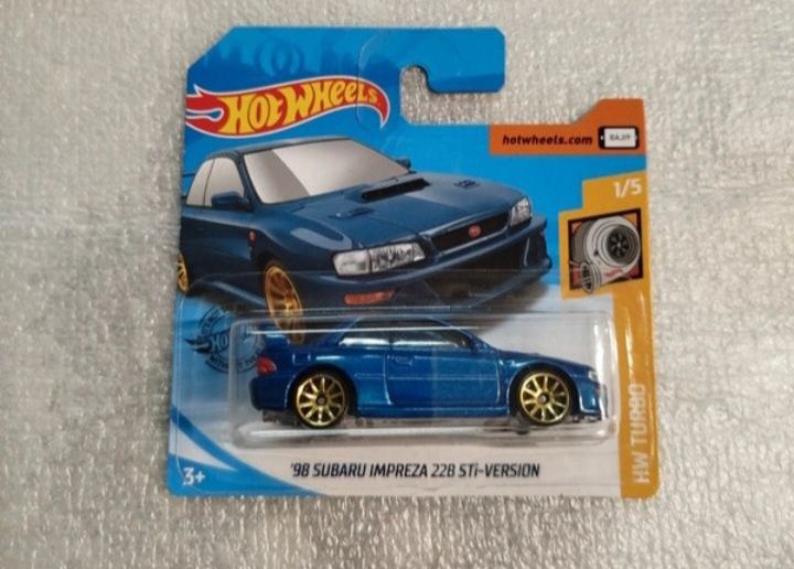 Conjunto de 2 hot wheels 98 subaru impreza 22b sti-version