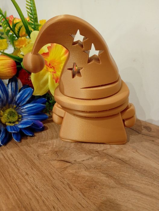 Gnomo de Natal com chapéu de estrela