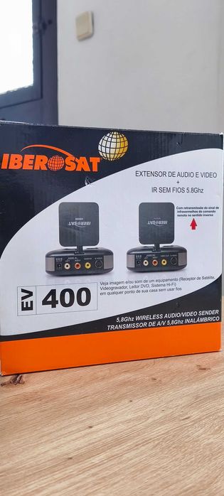 Extensor Hi-Fi Iberosat EV400 – Áudio Stereo Sem Fios (5.8GHz)