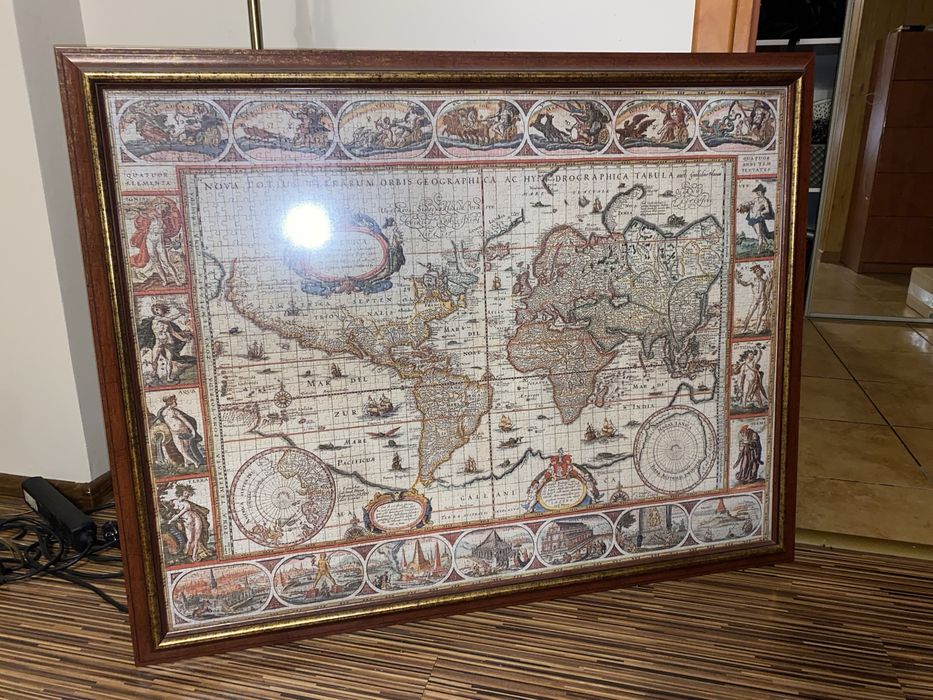 Puzzle mapa + rama