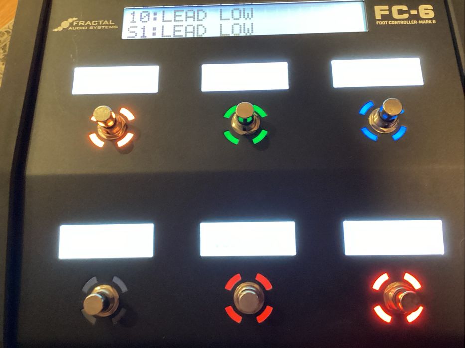 Fractal FC 6 midi footcontroller