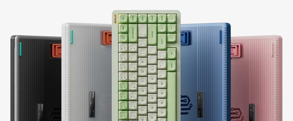 Nuphy Halo75 V2, switch mint/raspberry/lemon/silent red