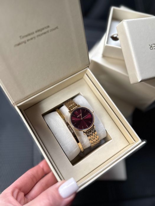 Годинник Burker Ruby Petite Gold Burgundy