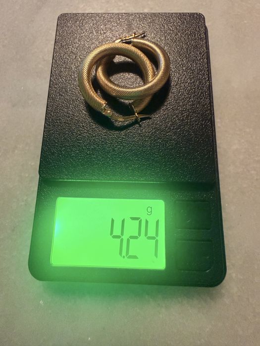 Brincos- argolas em prata dourada-novos- peso: 4,24gr