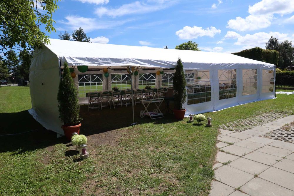 Wynajem stołów krzeseł namiotów zastawy na imprezę, biesiada, komunia