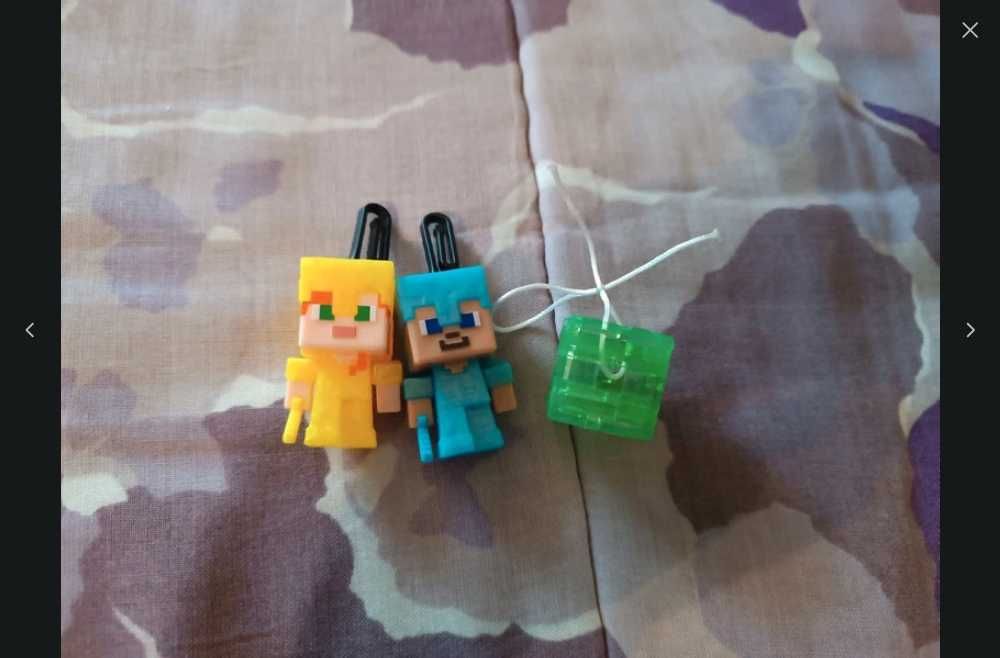 Figurki z Kinder joy Minecraft