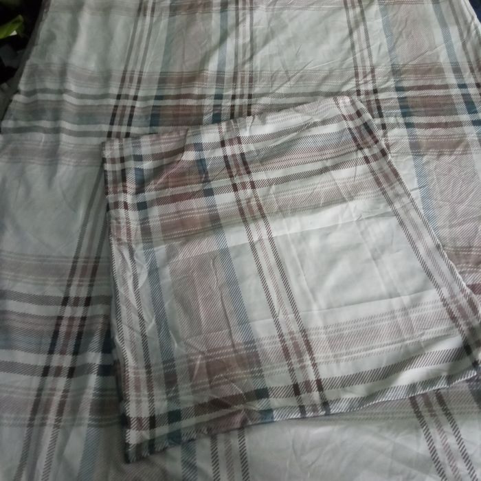 komplet pościeli clevercare 140x190 krata kratka