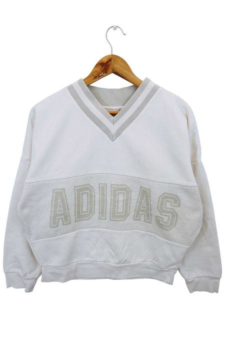 X76 dresowa bluza damska Adidas oversize nietoperz serek beż S 36