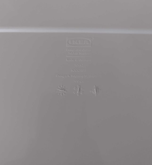 Ikea Sockerbit 2 Białe Pojemniki z Pokrywą 50x77x19
