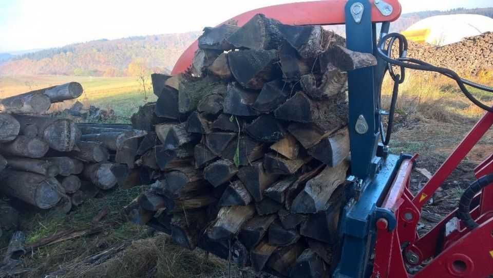 PAZUR CHWYTAK DO DREWNA teleskopowy na ramkę paleciaka wózek widłowy