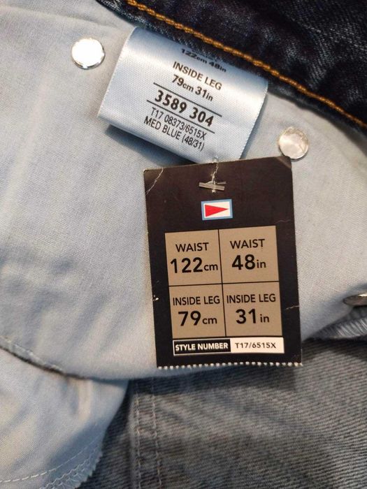 Джинси чоловічі великі нові Blue Harbour W48 L31  MARKS & SPENCER