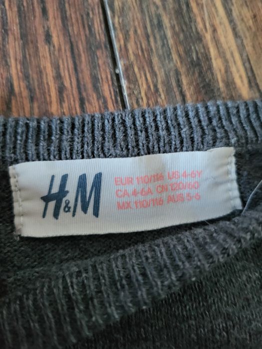 Sweter h&m 110 116 paka zestaw lekkie sweterki