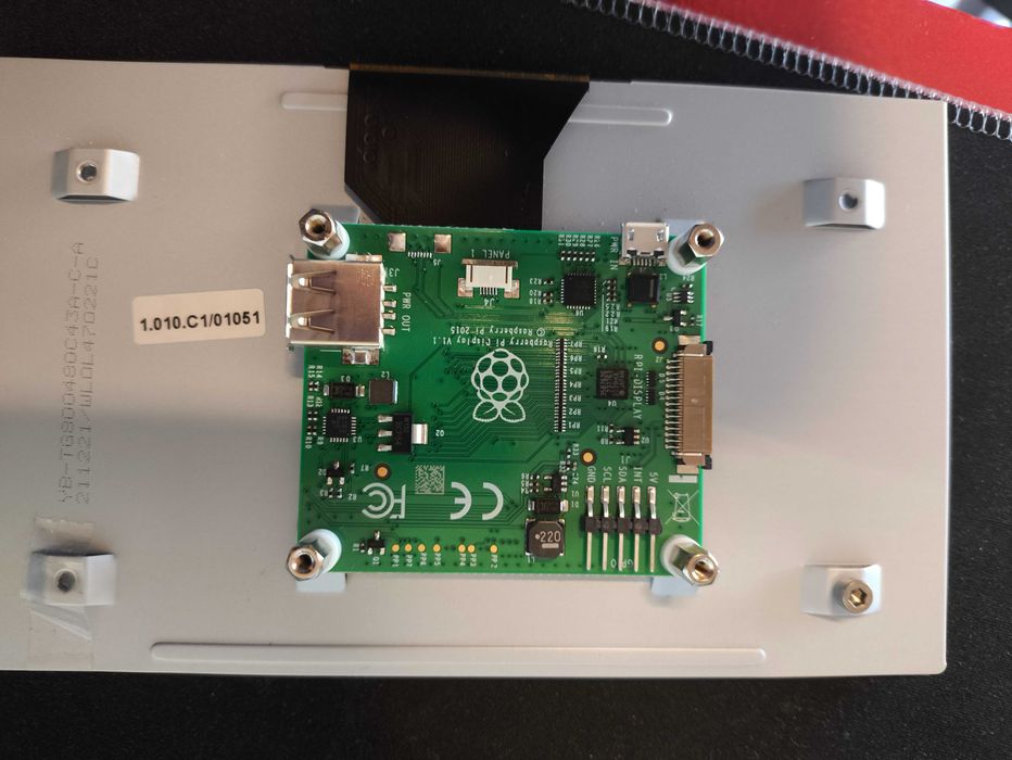 Tela de exibição LCD 1024x600 7 polegadas, para Raspberry Pi