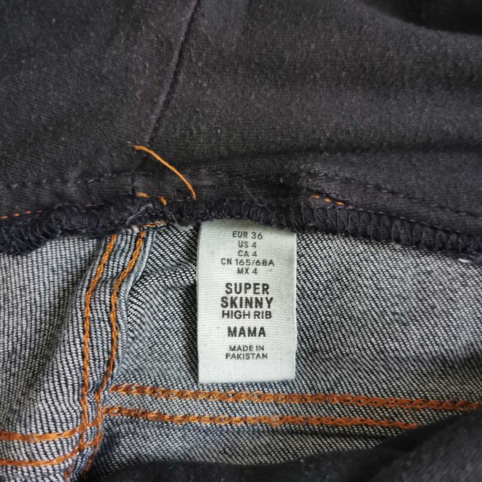 Spodnie ciążowe granatowe H&M MAMA, rozm. 36