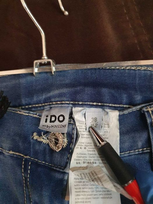 Джинсы IDO 152 slim fit 38 новые, голубые Идо слим фит