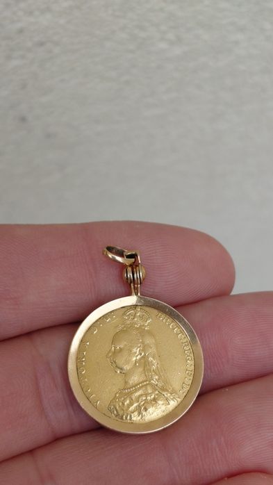 Libra Ouro Com Aro 1887