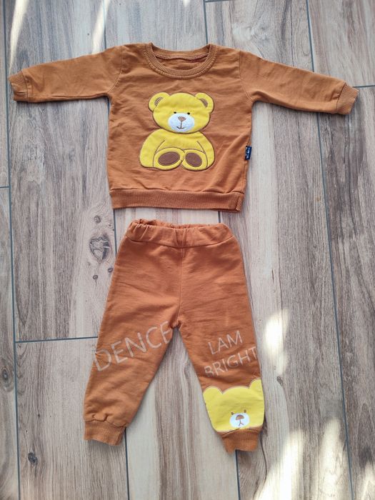Dres brązowy z misiem 80