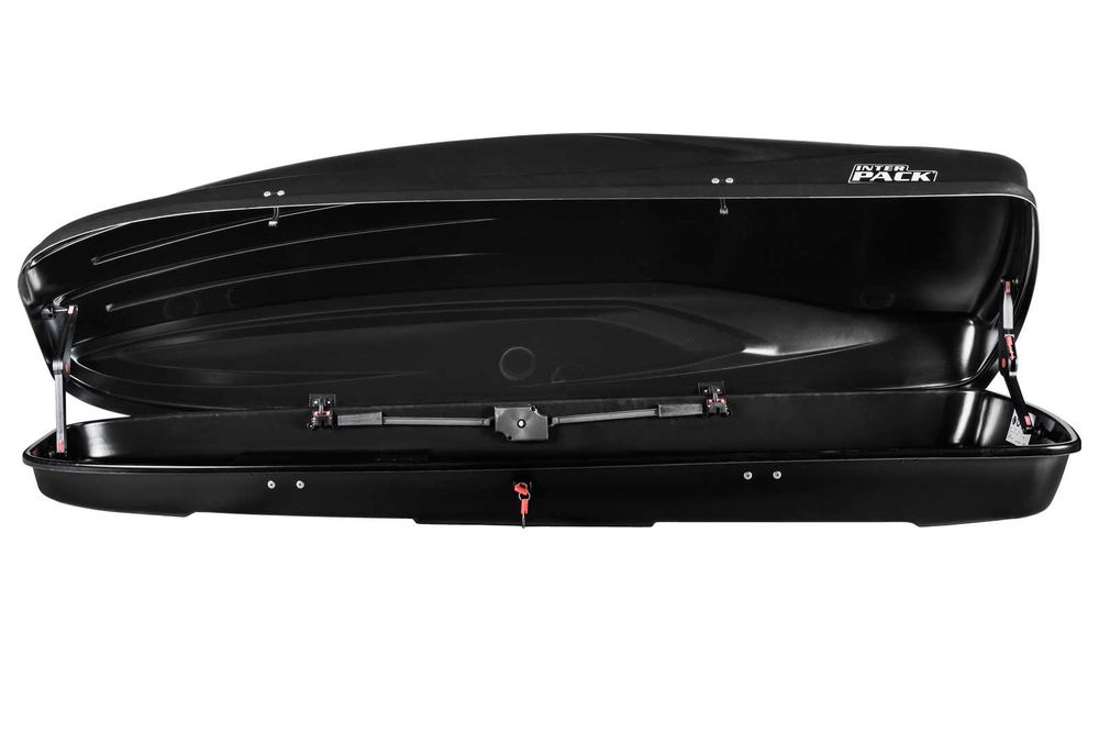 Bagażnik Box dachowy Kufer Boks bagażowy Inter Pack Stella 480 czarny