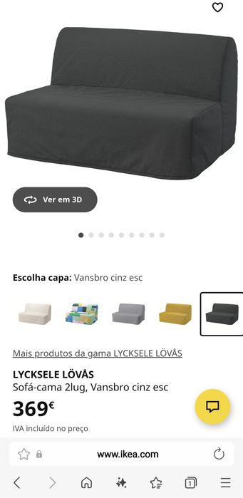 Sofá cama Lycksele LÖVÅS Ikea