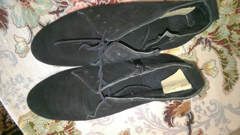 Ботинки замшевые, 37 размер