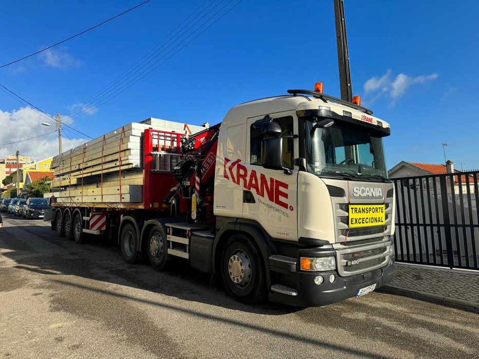 Camião grua c/semi-reboque