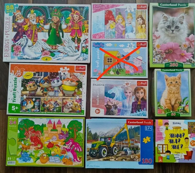 Пазли для дітей, в гарному стані, ціна вказана за всі.
